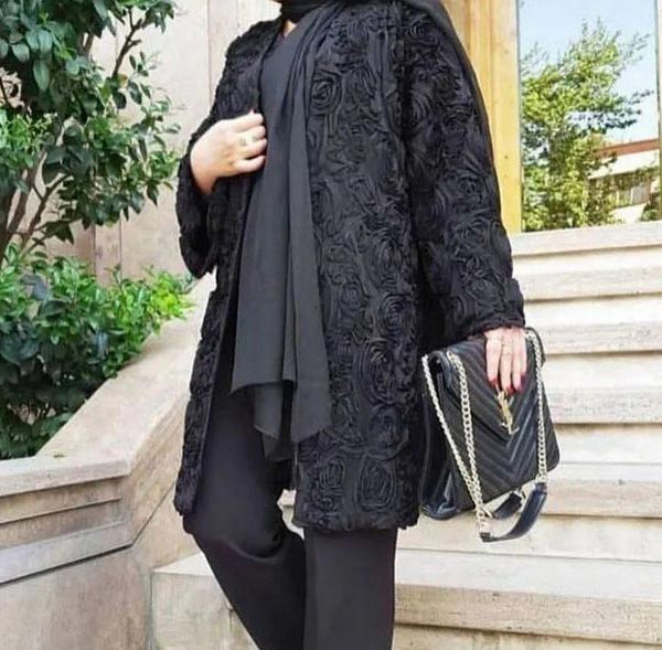مدل مانتو مجلسی با گیپور زیبا شیک ساده زنانه و دخترانه جدید