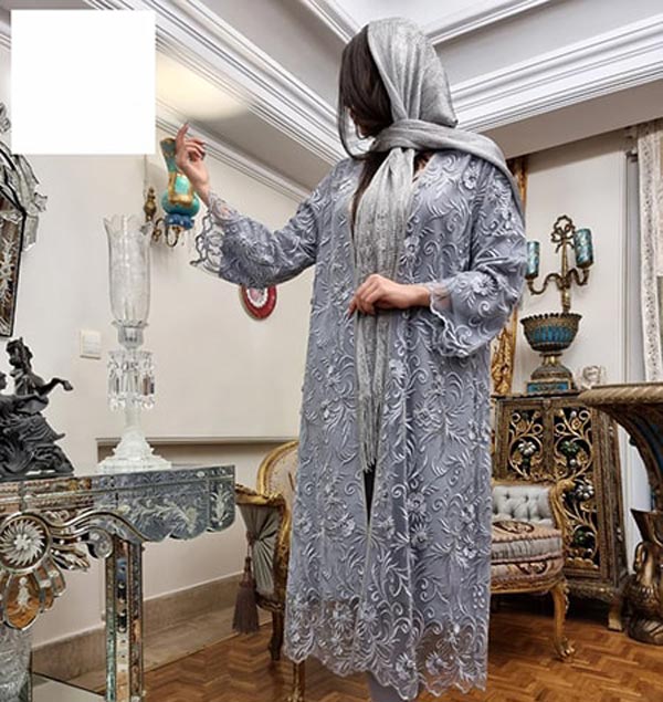 مدل مانتو مجلسی با گیپور زیبا شیک ساده زنانه و دخترانه جدید